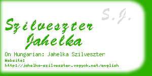 szilveszter jahelka business card